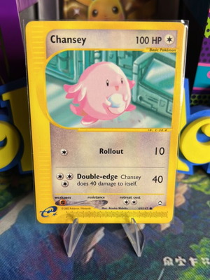 Chansey Aquapolis Pokemon card