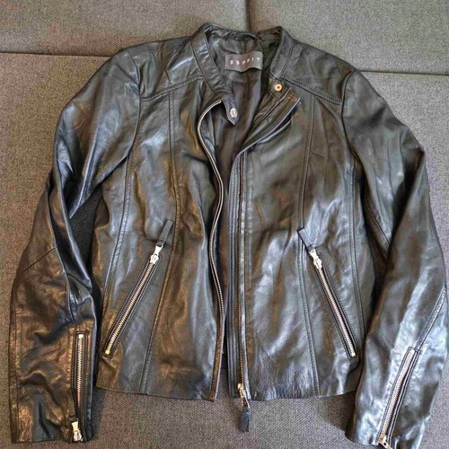 Esprit leather jacket like new, black, size 36