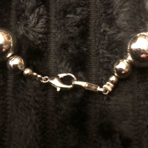 Silver anklet like new with double clasp