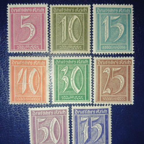 Germany Weimar mint postage stamps set
