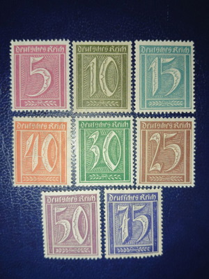 Germany Weimar mint postage stamps set