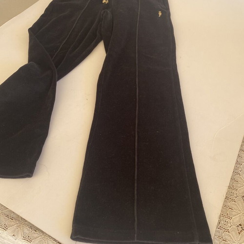 Sugarfree velour pants black XS like new