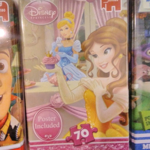 Disney puzzles new, pack of 4 with 70 pieces each