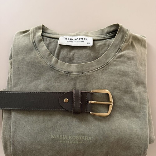 Vassia Kostara tshirt dress with belt, like new, size M/L