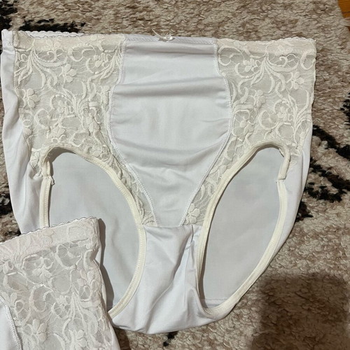 Set of 3 women's underwear size L new, white and beige
