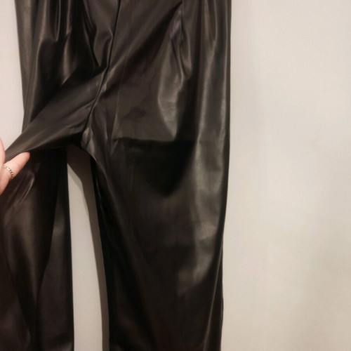 Leather pants new, black, size L/40/12