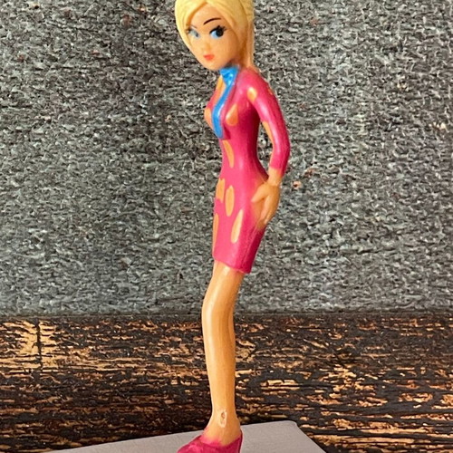 Collectible Anime Style Mini Figure 6.5cm new, Elegant with Dress 2