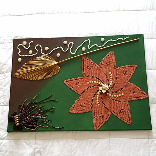 Decorative Canvas Wall Art handmade, 50x70 cm