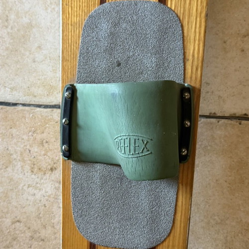 Reflex Mono 64 wooden water ski slalom board, 60s vintage