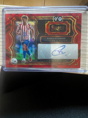 Panini Select La Liga Pablo Barrios Autograph Card like new