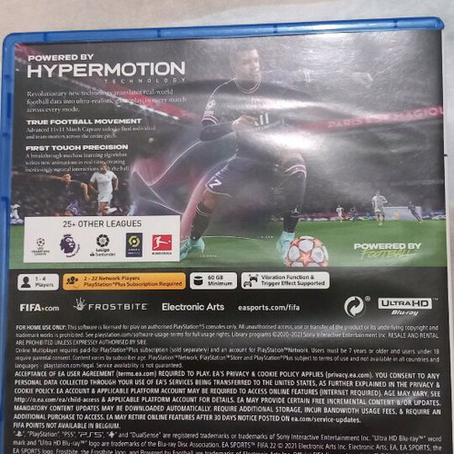 Fifa 22 for PS5 like new
