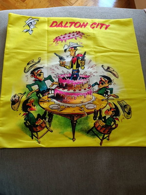 Lucky Luke pillowcase new polyester with zipper