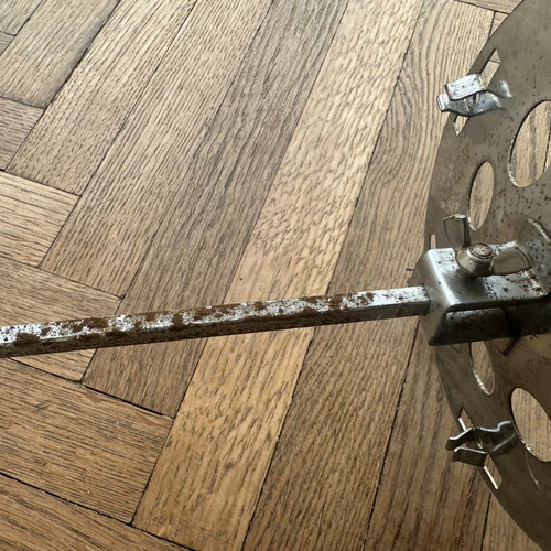 Small rotisserie spit used with corrosion, 45 cm