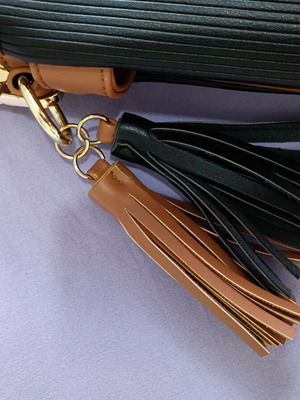 Fragola elegant black crossbody handbag like new