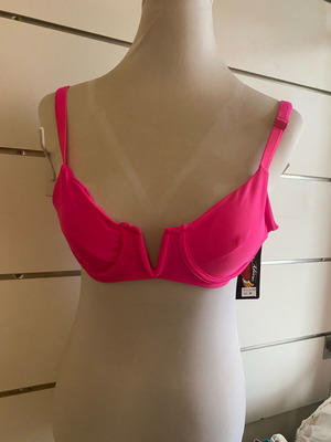 Swimwear top new, store stock, pink, size M