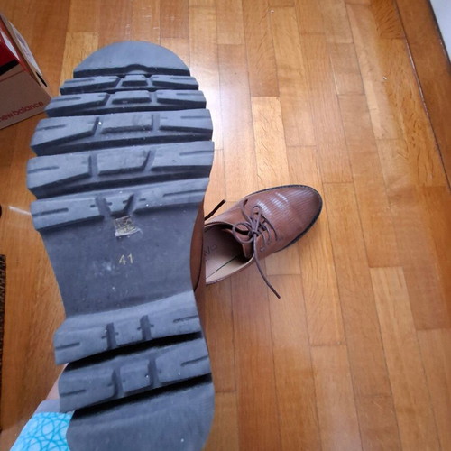 Brown lace-up shoes used size 41