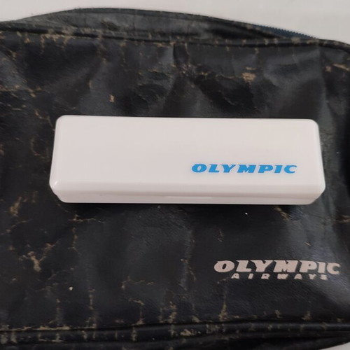 Olympic Airways collectible travel amenity kit used, 80s