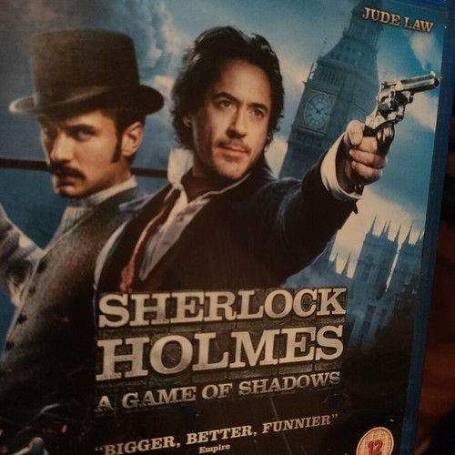 Sherlock Holmes A Game of Shadows Blu-Ray like new, English subtitles