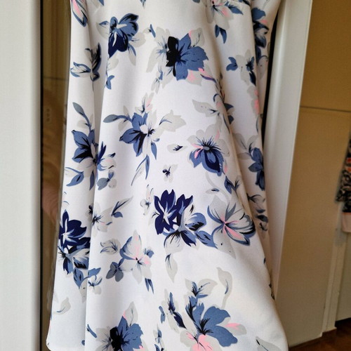 Blue Vanilla floral dress like new, white and blue, size S