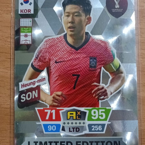Panini World Cup Adrenalyn XL 2022 Limited Edition card Heung min Son like new