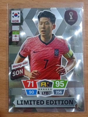 Panini World Cup Adrenalyn XL 2022 Limited Edition card Heung min Son like new