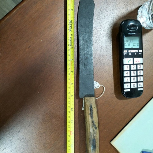 Butcher knife very old with stamps antique