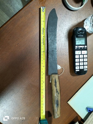 Butcher knife very old with stamps antique