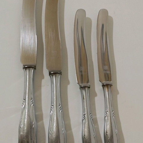 Set of knives used, 4 pcs, ROSTFREI, chrome