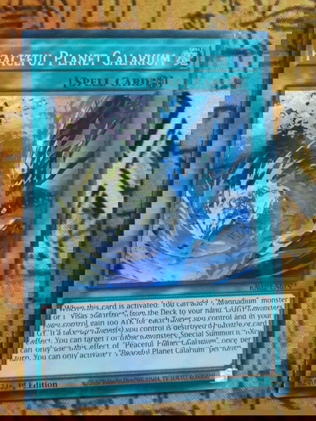 1) Peaceful Planet Calarium (Super Rare, Yugioh)