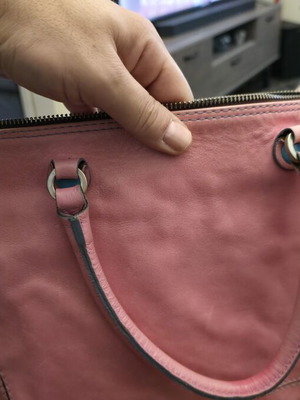 Gabs leather bag new, convertible pink shoulder style