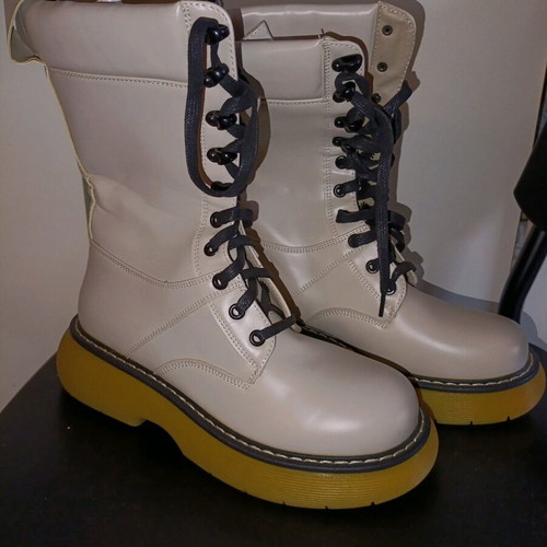 Famous Shoes Cream Color Arvylaki Boots New Size 38