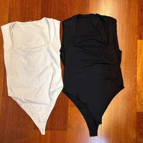 Zara white and black bodysuits L used, together