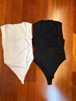 Zara white and black bodysuits L used, together