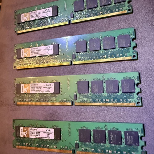 Kingston DDR2 RAM 4GB (4x1GB) 667MHz used for desktop