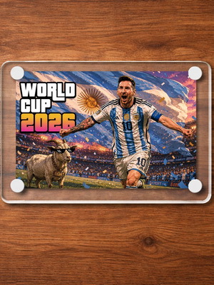 Ακρυλικό μαγνητάκι World Cup 2026 Messi Argentina καινούργιο