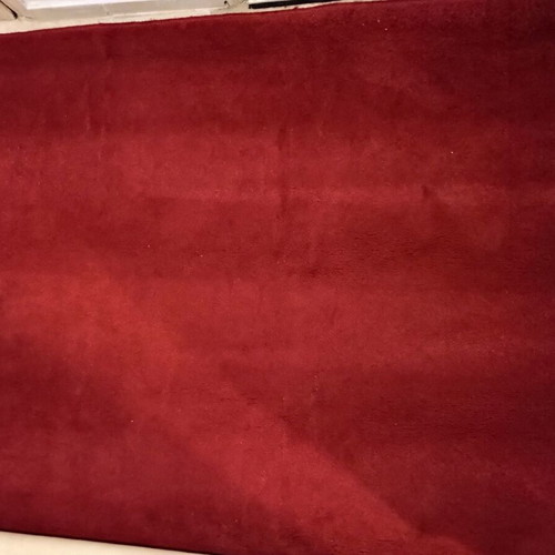 Red Bordeaux solid color carpet 2.36x1.98 m