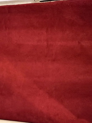 Red Bordeaux solid color carpet 2.36x1.98 m