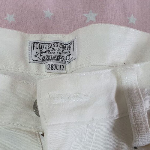Polo Ralph Lauren white ice jeans pants, straight fit, size 28x32