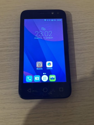 Alcatel OneTouch Pixi 4 μεταχειρισμένο κινητό με σπασμένη οθόνη και κάρτα μνήμης 4GB