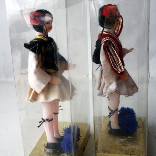 Tsolias Evzones 1821 Vintage 70's Figures, new, set of 2