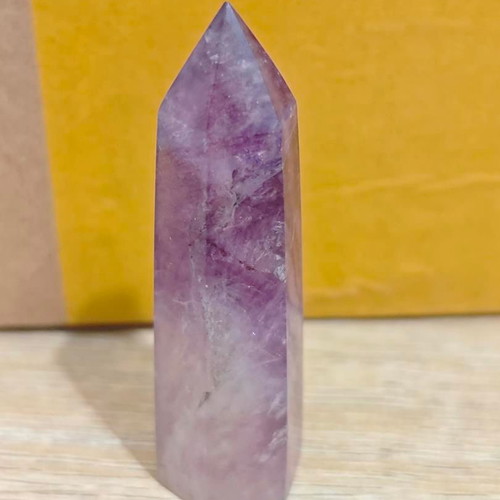 Amethyst obelisk natural processed, like new