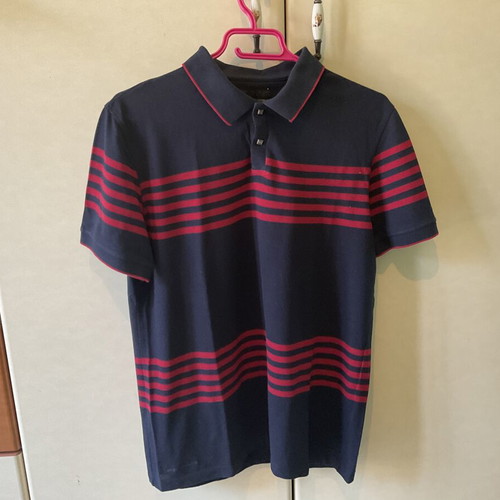Tony Montana shirt medium with purple stripes and metal buttons like new