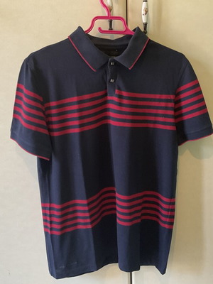 Tony Montana shirt medium with purple stripes and metal buttons like new