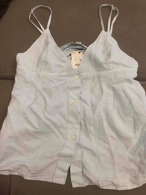 Zara shirt blouse new, blue turquoise, size L