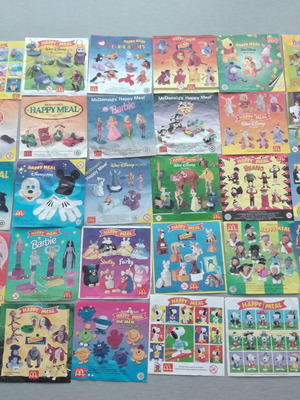 McDonalds Happy Meal Paper Inserts 30pcs used, 90s vintage