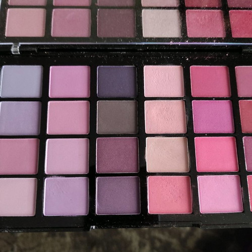 Revolution eyeshadow palette used with matte and metallic shades