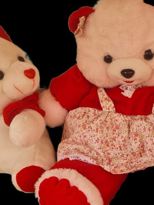 Αρκούδοι vintage σαν καινούργιοι, μεγάλος 70 πόντους