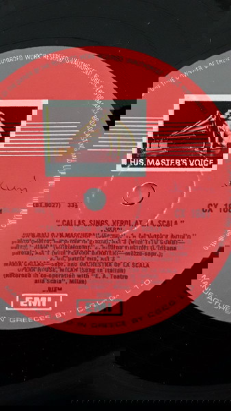 δίσκος βινύλιο callas
