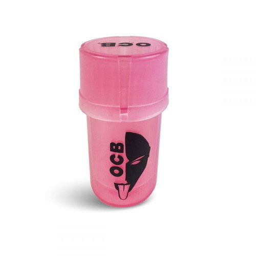 OCB plastic grinder 40mm 2 in 1 pink new