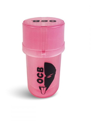 OCB plastic grinder 40mm 2 in 1 pink new